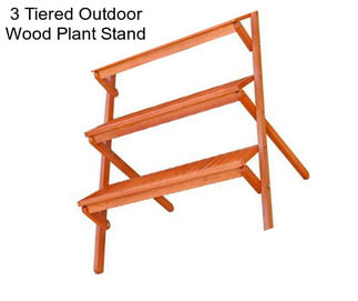 3 Tiered Outdoor Wood Plant Stand