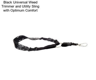 Black Universal Weed Trimmer and Utility Sling with Optimum Comfort