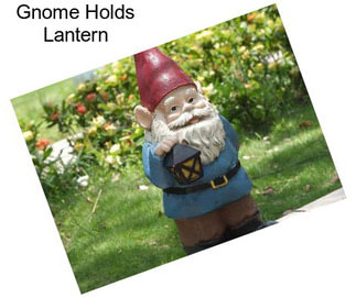 Gnome Holds Lantern