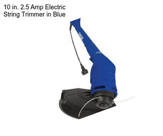 10 in. 2.5 Amp Electric String Trimmer in Blue