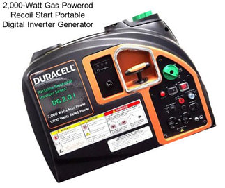 2,000-Watt Gas Powered Recoil Start Portable Digital Inverter Generator