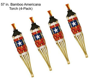 57 in. Bamboo Americana Torch (4-Pack)