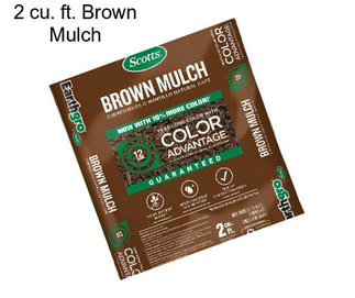 2 cu. ft. Brown Mulch