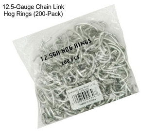 12.5-Gauge Chain Link Hog Rings (200-Pack)