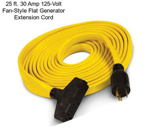 25 ft. 30 Amp 125-Volt Fan-Style Flat Generator Extension Cord