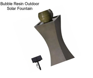 Bubble Resin Outdoor Solar Fountain