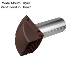 Wide Mouth Dryer Vent Hood in Brown