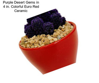 Purple Desert Gems in 4 in. Colorful Euro Red Ceramic