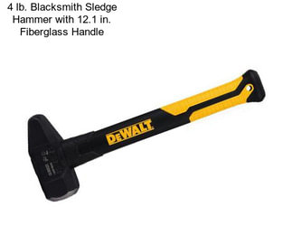 4 lb. Blacksmith Sledge Hammer with 12.1 in. Fiberglass Handle