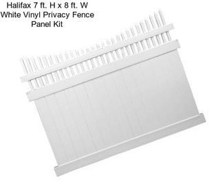 Halifax 7 ft. H x 8 ft. W White Vinyl Privacy Fence Panel Kit