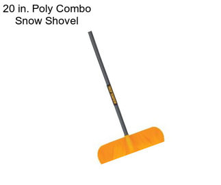 20 in. Poly Combo Snow Shovel