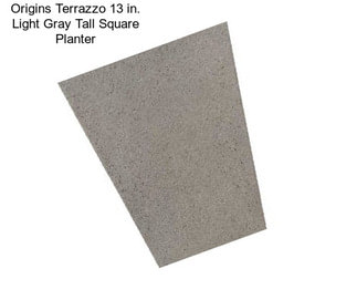 Origins Terrazzo 13 in. Light Gray Tall Square Planter