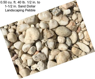 0.50 cu. ft. 40 lb. 1/2 in. to 1-1/2 in. Sand Dollar Landscaping Pebble