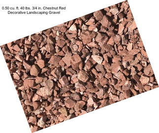 0.50 cu. ft. 40 lbs. 3/4 in. Chestnut Red Decorative Landscaping Gravel