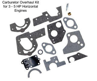 Carburetor Overhaul Kit for 3 - 5 HP Horizontal Engines