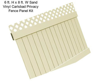 6 ft. H x 8 ft. W Sand Vinyl Carlsbad Privacy Fence Panel Kit