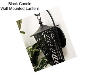 Black Candle Wall-Mounted Lantern