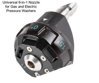 Universal 6-in-1 Nozzle for Gas and Electric Pressure Washers