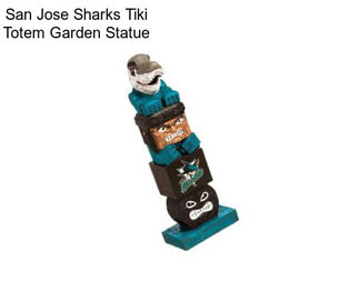 San Jose Sharks Tiki Totem Garden Statue