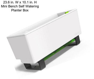 23.6 in. W x 10.1 in. H Mini Bench Self Watering Planter Box