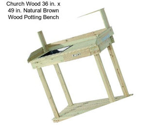 Church Wood 36 in. x 49 in. Natural Brown Wood Potting Bench