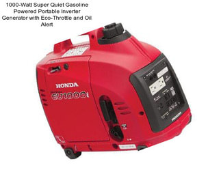 1000-Watt Super Quiet Gasoline Powered Portable Inverter Generator with Eco-Throttle and Oil Alert