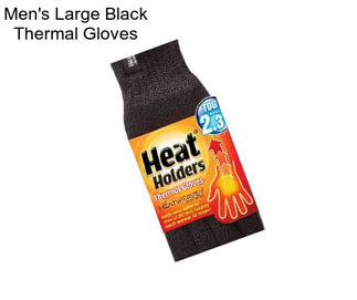 Men\'s Large Black Thermal Gloves