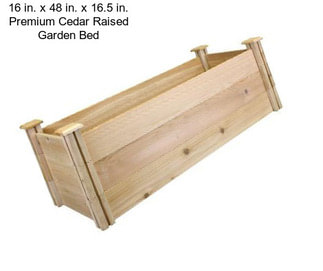 16 in. x 48 in. x 16.5 in. Premium Cedar Raised Garden Bed