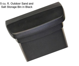 5 cu. ft. Outdoor Sand and Salt Storage Bin in Black