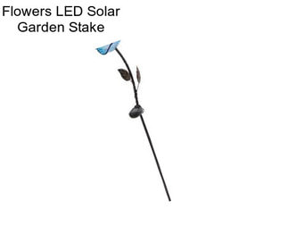 Flowers LED Solar Garden Stake