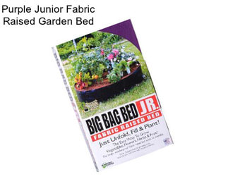 Purple Junior Fabric Raised Garden Bed
