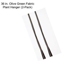36 in. Olive Green Fabric Plant Hanger (2-Pack)