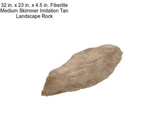 32 in. x 23 in. x 4.5 in. Fiberlite Medium Skimmer Imitation Tan Landscape Rock