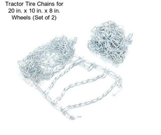 Tractor Tire Chains for 20 in. x 10 in. x 8 in. Wheels (Set of 2)