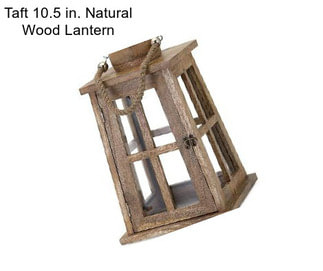 Taft 10.5 in. Natural Wood Lantern