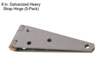 8 in. Galvanized Heavy Strap Hinge (5-Pack)