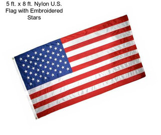 5 ft. x 8 ft. Nylon U.S. Flag with Embroidered Stars