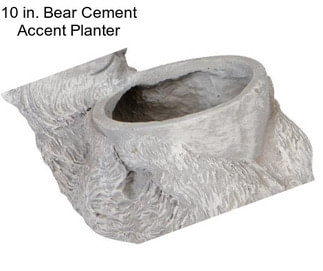 10 in. Bear Cement Accent Planter