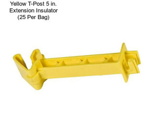 Yellow T-Post 5 in. Extension Insulator (25 Per Bag)