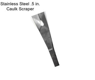 Stainless Steel .5 in. Caulk Scraper
