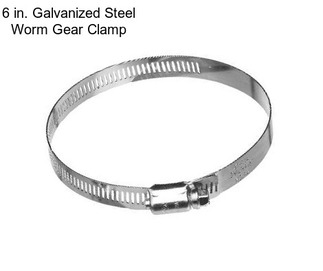 6 in. Galvanized Steel Worm Gear Clamp
