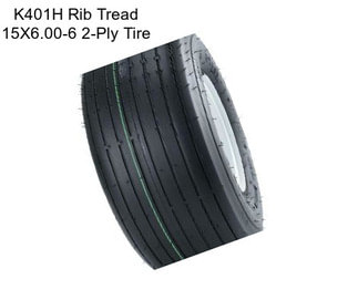 K401H Rib Tread 15X6.00-6 2-Ply Tire