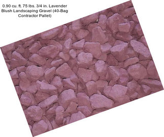 0.90 cu. ft. 75 lbs. 3/4 in. Lavender Blush Landscaping Gravel (40-Bag Contractor Pallet)