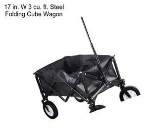 17 in. W 3 cu. ft. Steel Folding Cube Wagon