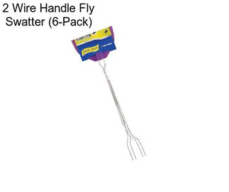 2 Wire Handle Fly Swatter (6-Pack)