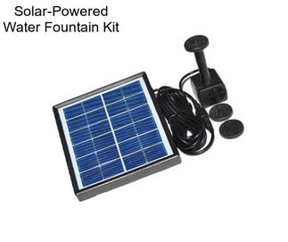 Solar-Powered Water Fountain Kit