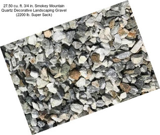 27.50 cu. ft. 3/4 in. Smokey Mountain Quartz Decorative Landscaping Gravel (2200 lb. Super Sack)