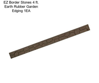 EZ Border Stones 4 ft. Earth Rubber Garden Edging 1EA