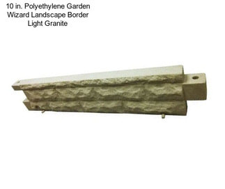 10 in. Polyethylene Garden Wizard Landscape Border Light Granite