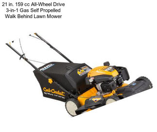 21 in. 159 cc All-Wheel Drive 3-in-1 Gas Self Propelled Walk Behind Lawn Mower